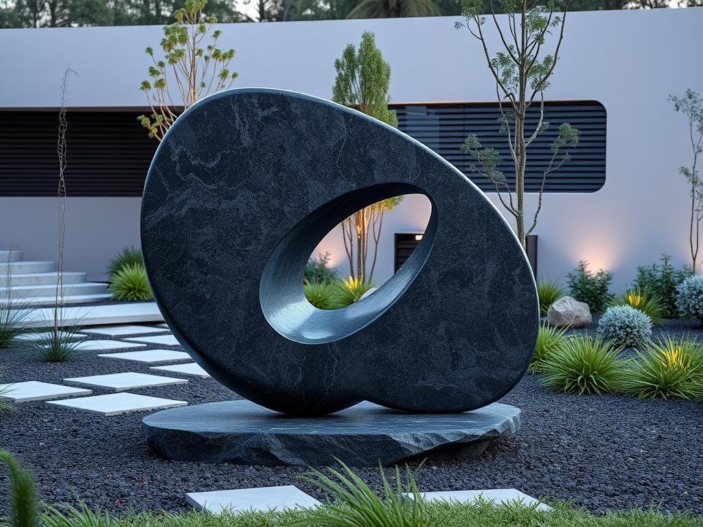 Abstract Modern Stone Sculpture