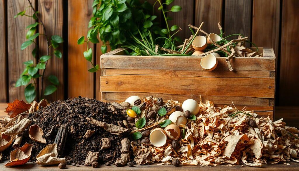 Eggshells to make compost