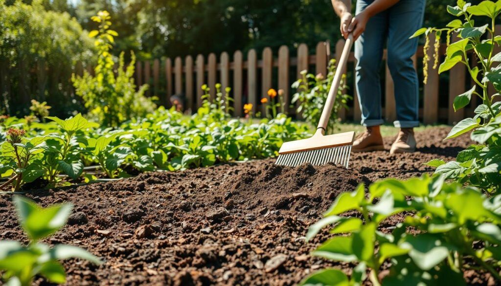 lawncare with compost
