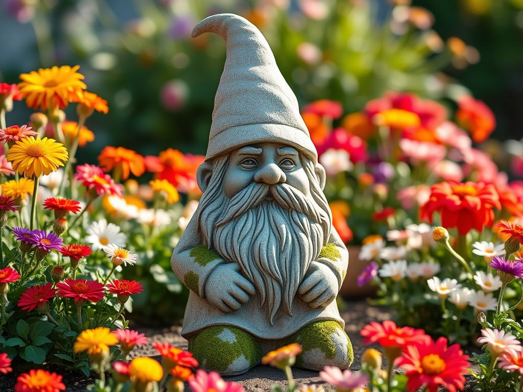 Whimsical Garden Gnome Statue
